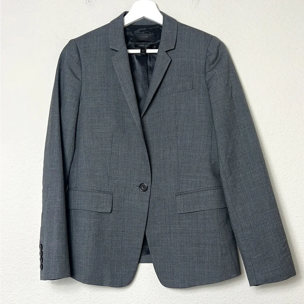 JCrew Super 120s Grey Blazer